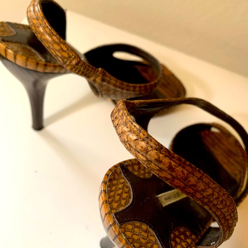 Max Studio Python Slingback Heels 🤎 *Limited Edition* - Picture 11 of 12